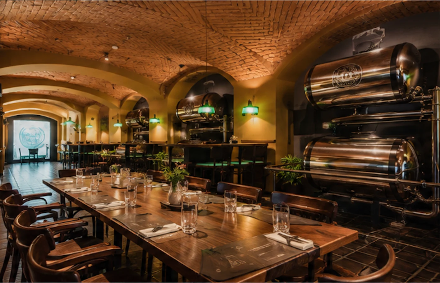 Prostor restaurace pro větší skupiny