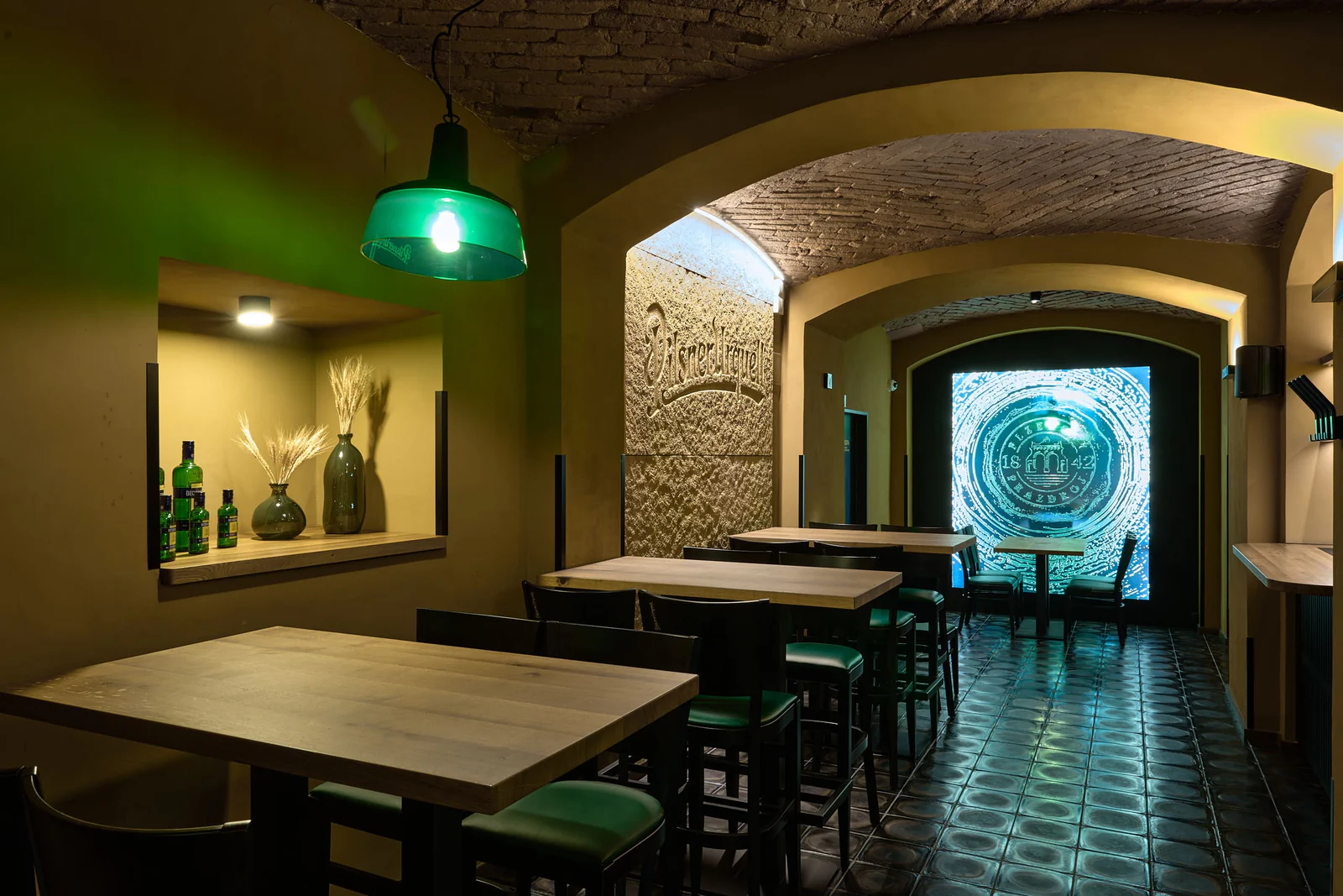Interiér restaurace Plzeňka Carlsbad
